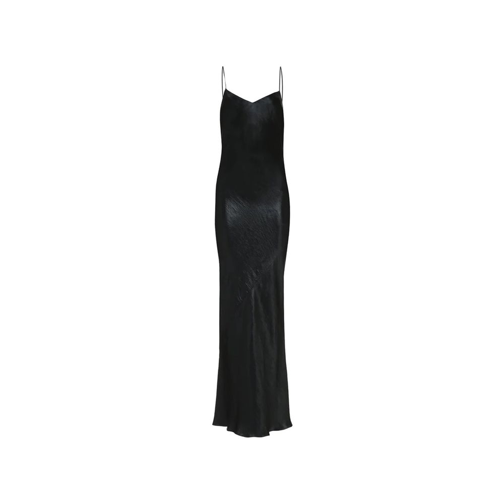 Saint Laurent Black Acetate Casual Dress